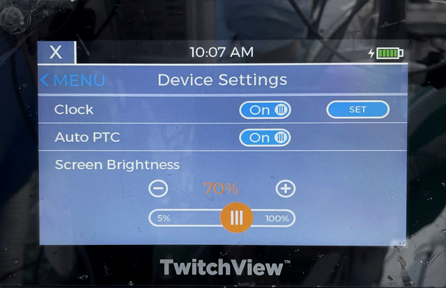 Clock configuration values