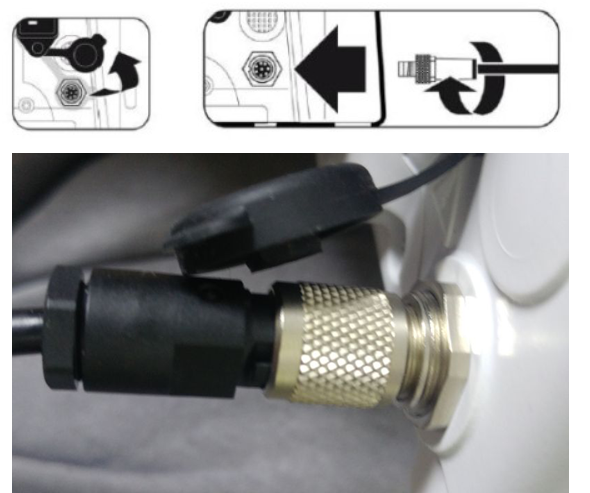 Agilia — proprietary cable connection